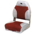 WISE - DELUXE HIGH BACK SEAT, GREY/RED