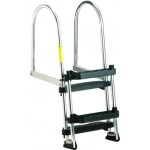 GARELICK Transom Pontoon Ladder Foldable - 2 to 4