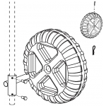Galv wheel axles.