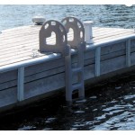 Poly Dock Ladder, 4 Step, Flip Up /SANDSTONE