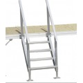 DOCK 4 STEPS 30"wide  LADDER/ hand rail / aluminum