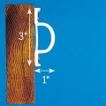 DOCK EDGE -  Single "D" 16ft / white